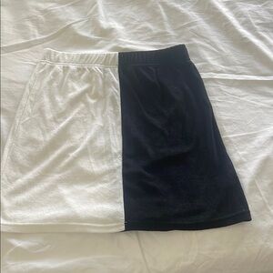 Princess Polly Black and White Asymmetrical Pencil Skirt